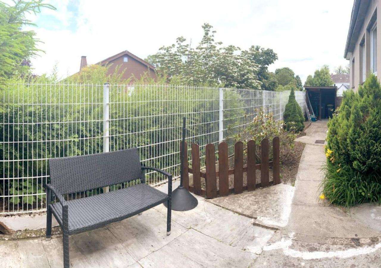 Ruhige Freistehender Bungalow Mit Parkplatz Beckum Exterior foto